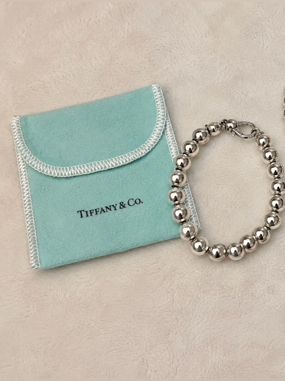 Tiffany & Co. Sterling Silver Bead Bracelet
7”